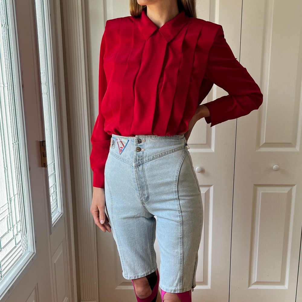 Vintage 1980’s Brettons Red Blouse